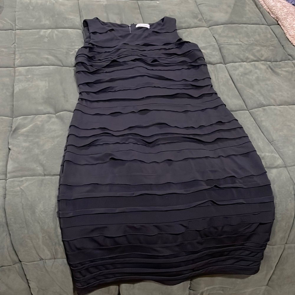 Calvin Klein rippled dress